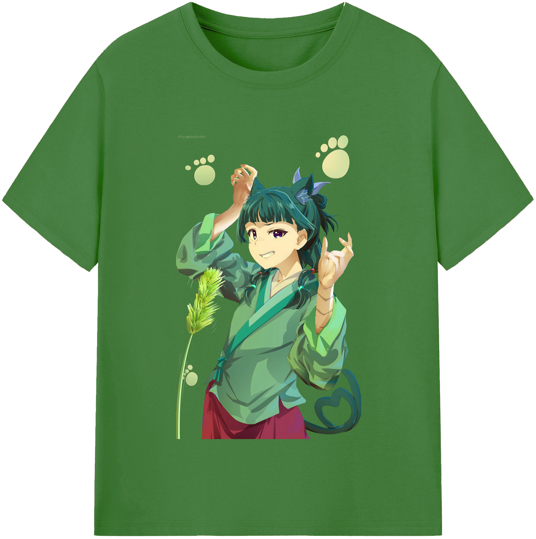 （画像用） 薬屋のひとりごと The Apothecary Diaries レディースカジュアルプリントTシャツ（綿100％）